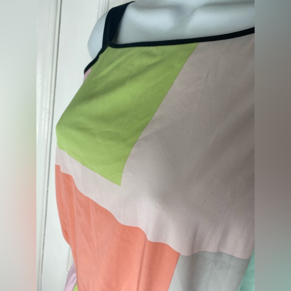 Armani Exchange Asymmetrical Colorblock Dress - Picture 6 of 7